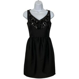 Kate Spade Embellished Cupcake Dress 0 Black Mini